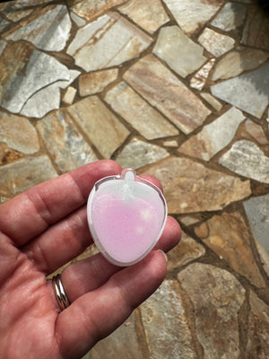 Collage Soup Strawberry Sparkle Clip – Glittery Red Resin Journal Clip (2”)