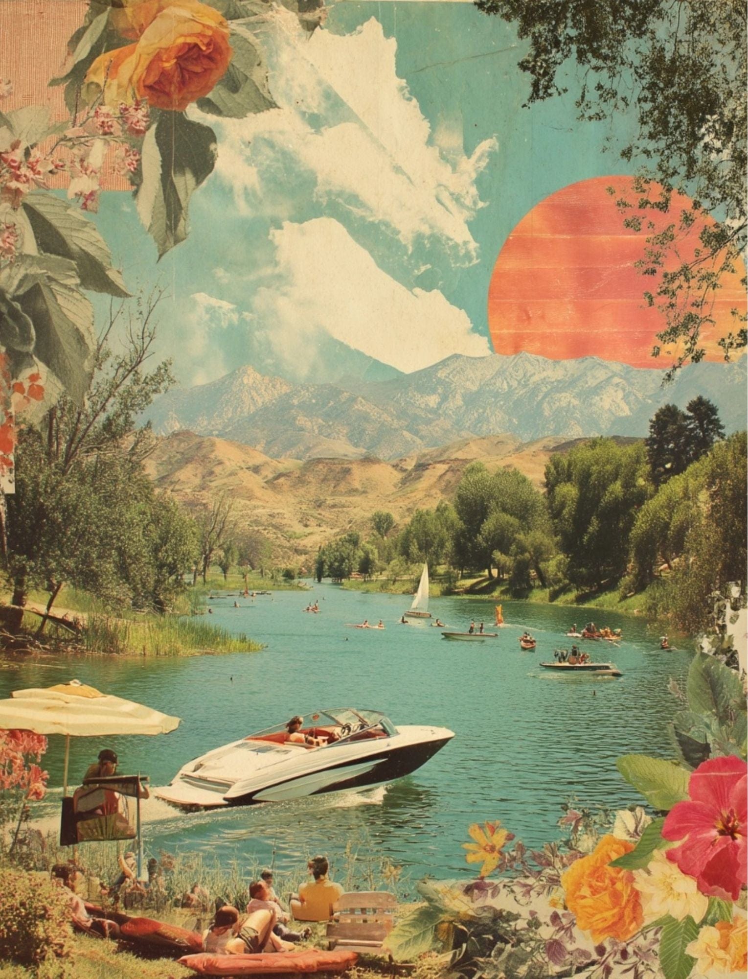 Collage Soup Summer Lovin’ (eBook) Printable Summer-Themed Collage Art – 101 Pages