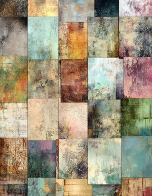 Collage Soup The Collagist’s Way | eBook | Fancy collage papers, scrollwork textures, artistic journaling pages