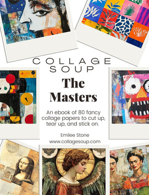 Collage Soup The Masters – A Collage Paper Collection Inspired by Artistic Legends