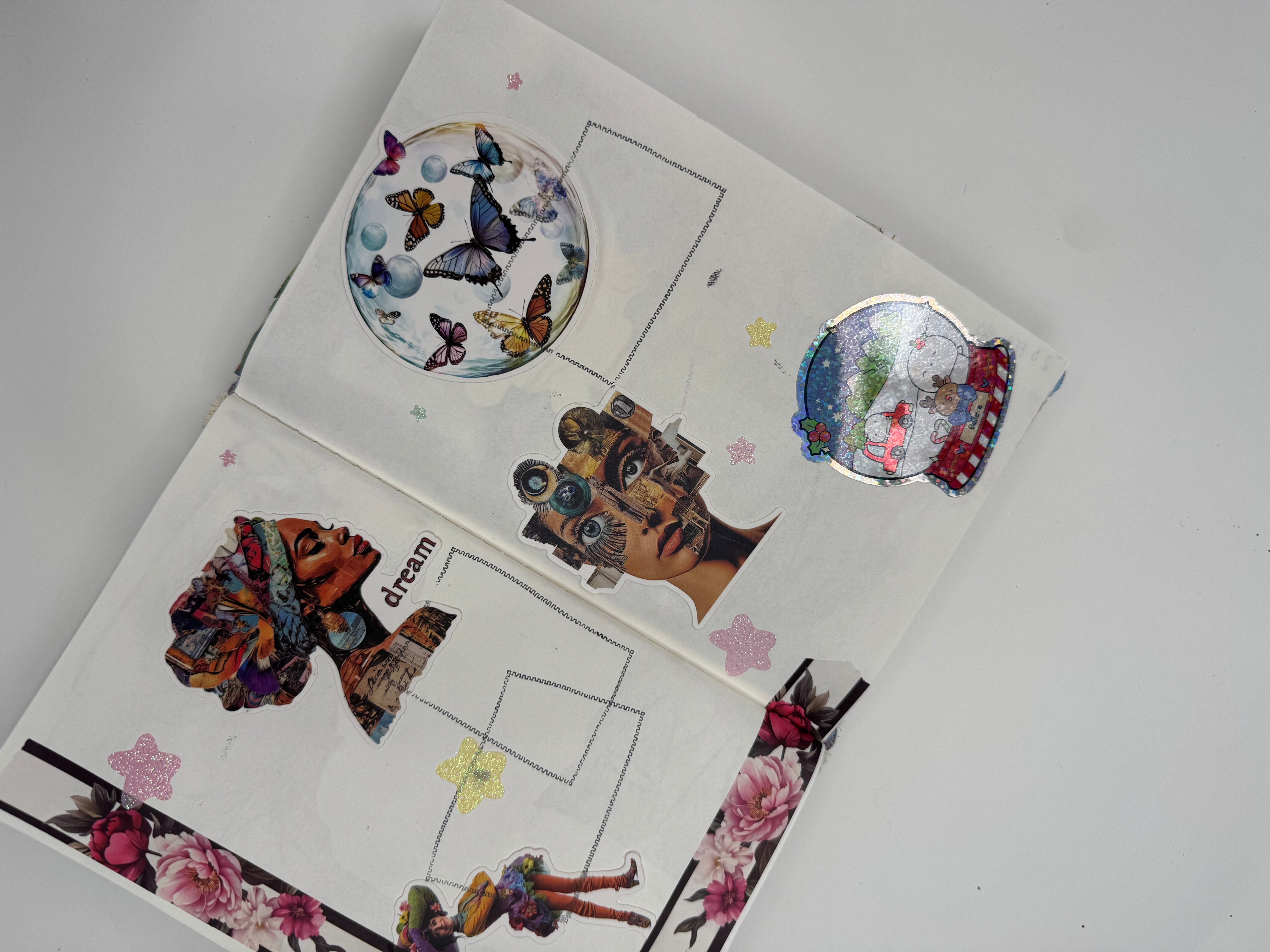 Collage Soup The Original Chonky Bites - Quirky Die-Cut Paper Designs on 300 lb Paper for Collages, Journals & Paper Crafts - 12 Premium Designs
