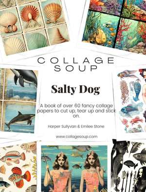 Collage Soup The Salty Dog – A 60-Page Ocean-Themed Collage eBook