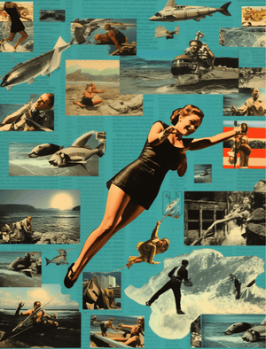 Collage Soup The Salty Dog – A 60-Page Ocean-Themed Collage eBook