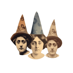 Collage Soup The Three Dunces – Chunky 300 lb Paper Bites for Junk Journals & Mixed Media (24 pcs)