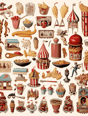 Collage Soup Three Ring Circus – A 60-Page Vintage Circus Collage eBook