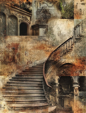 Collage Soup Trace Elements – Paperback | 80+ Pages of Decayed Architecture & Textures for Collage & Journals