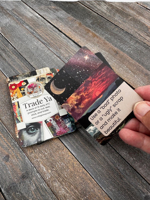 Collage Soup Trade Ya – 31-Day ATC Deck | Daily Affirmations & Artist Trading Card Prompts for Creative Journaling