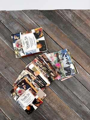 Collage Soup Trade Ya! — Creative Heroine Edition | Prompt Deck | 31-card ATC art prompts for daily creative practice