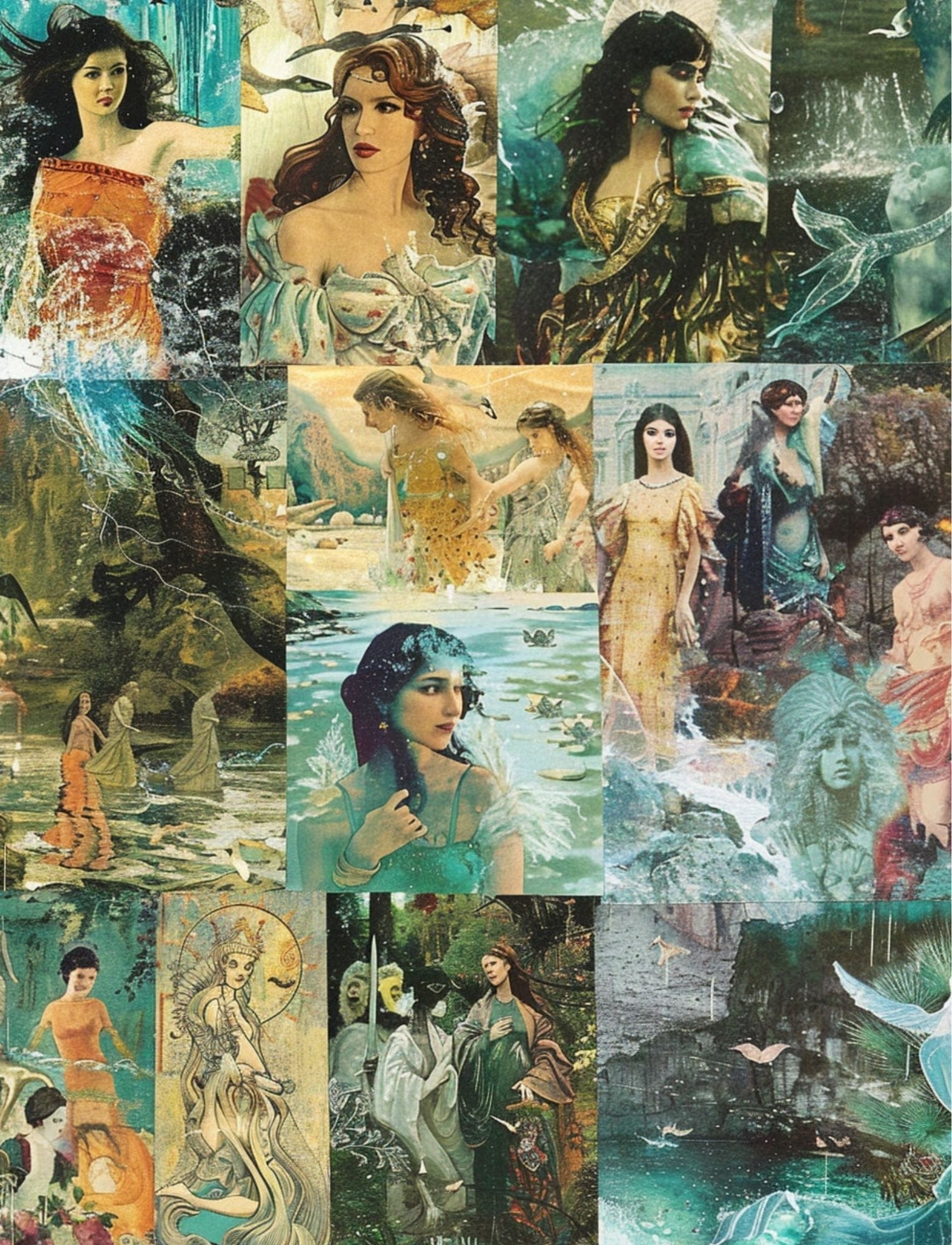 Collage Soup Unleash Your Inner Goddess: Special Edition – 55 Empowering Collage Papers