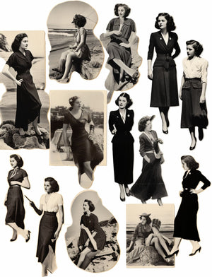 Collage Soup Vintage Compendium – eBook | 160 Pages of Quirky Vintage Images & Backgrounds for Collage & Journals