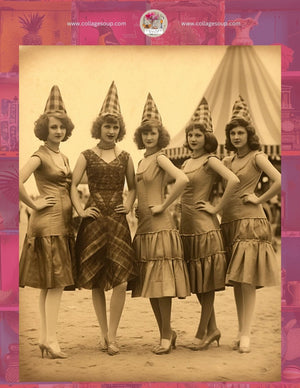 Collage Soup Vintage Photos & Dress-Up Kit (eBook) FREE Printable Collage Sheets – 4 Pages FREE Special Edition