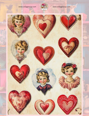 Collage Soup Vintage Valentine | eBook