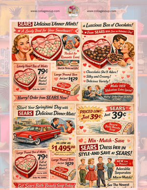 Collage Soup Vintage Valentine | eBook