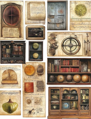 Collage Soup Where the Curious Go: A soulful collection of antique photos, figurines, and layered mystery – 90 Pages