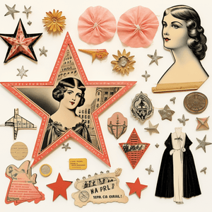 Collage Soup Wondrous Widgets: A 110+ Page Collage Book of Whimsical Shapes