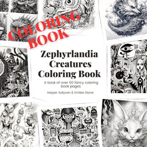 Collage Soup Zephyrlandia Creatures Coloring Book: Unleash Your Artistic Prowess