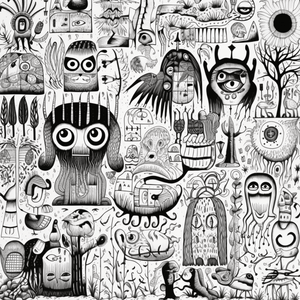 Collage Soup Zephyrlandia Creatures Coloring Book: Unleash Your Artistic Prowess
