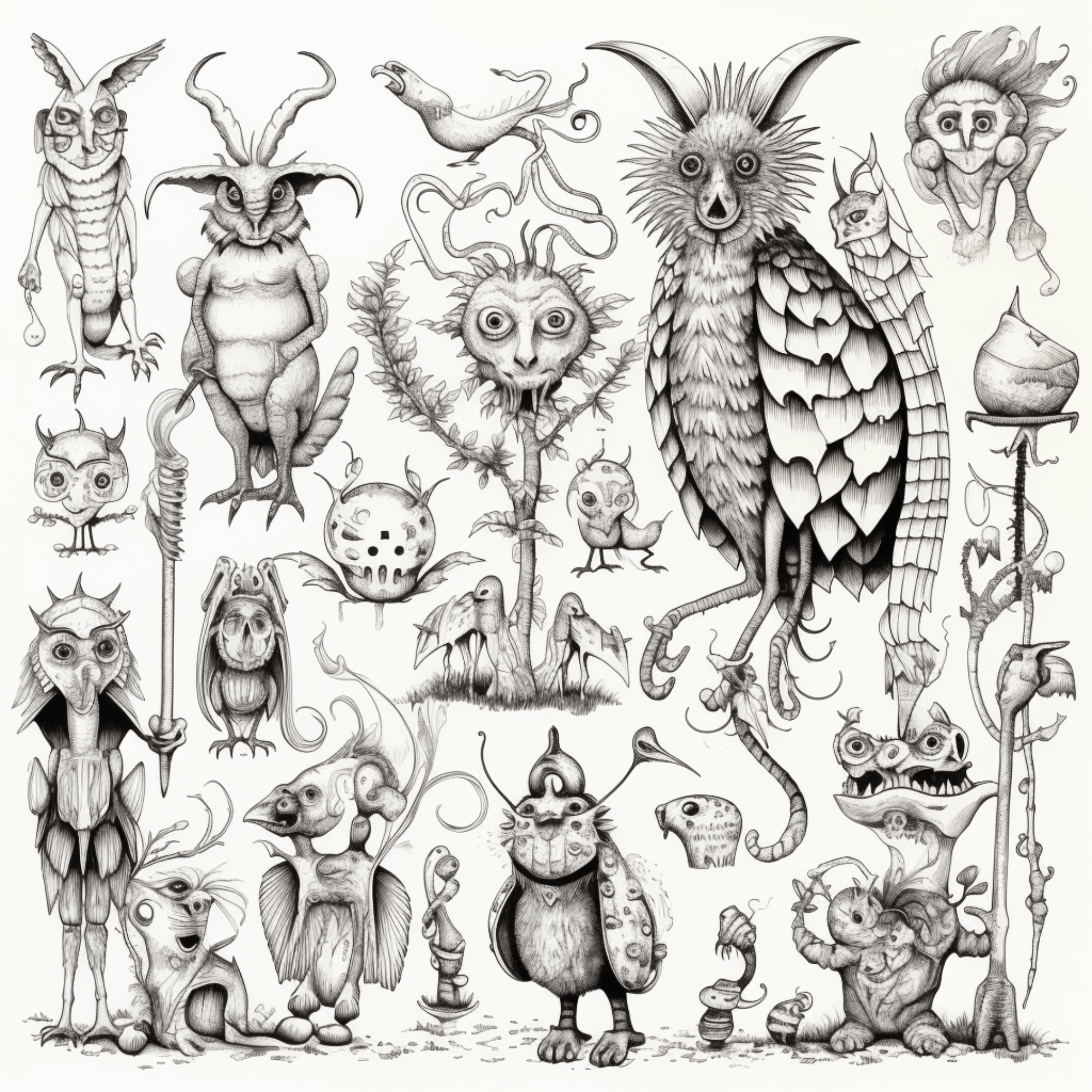 Collage Soup Zephyrlandia Creatures Coloring Book: Unleash Your Artistic Prowess