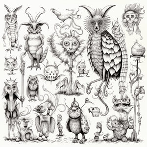 Collage Soup Zephyrlandia Creatures Coloring Book: Unleash Your Artistic Prowess