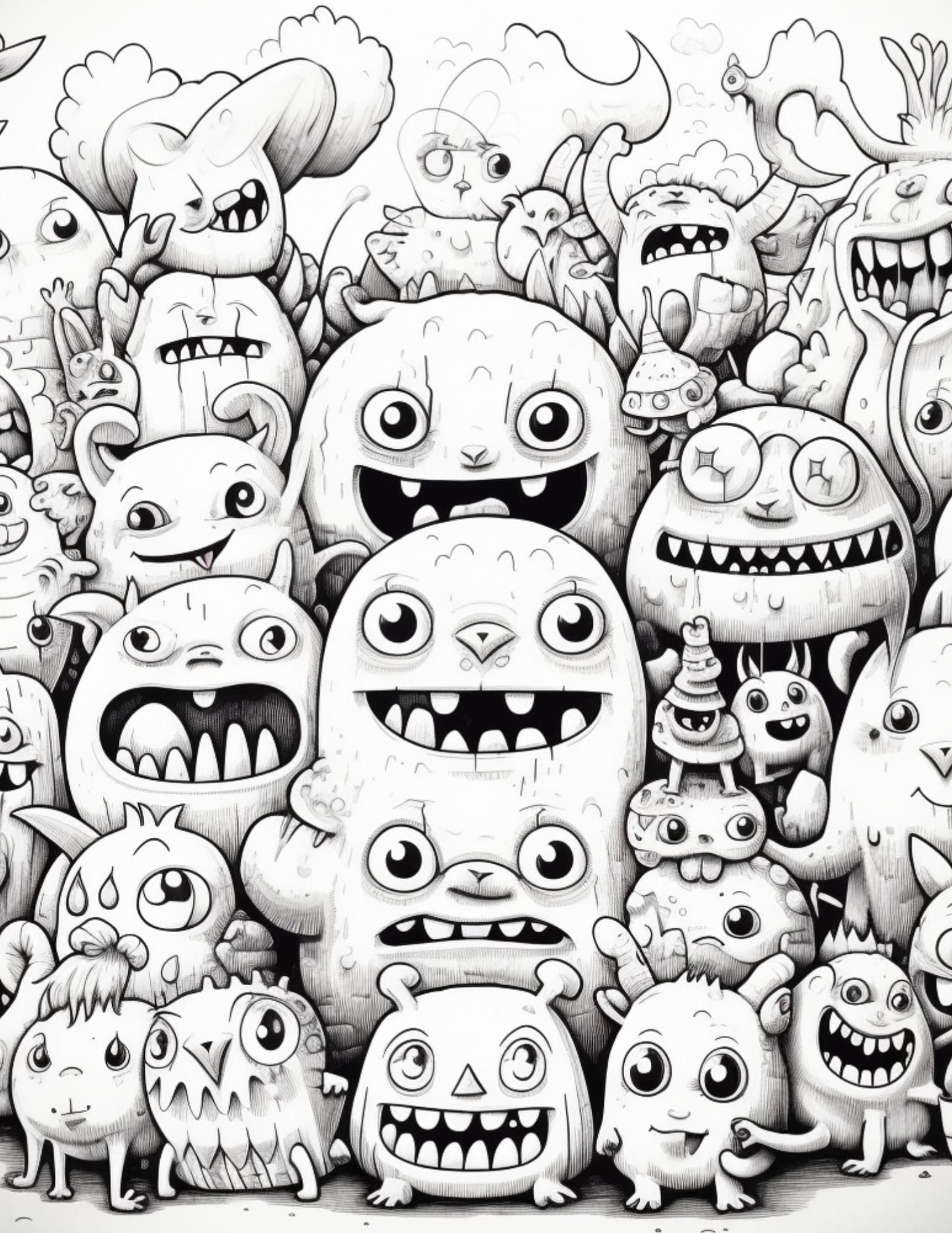 Collage Soup Zephyrlandia: Printable (eBook) Fantasy Creatures for Coloring, Collage & Art Journals – 45 Pages