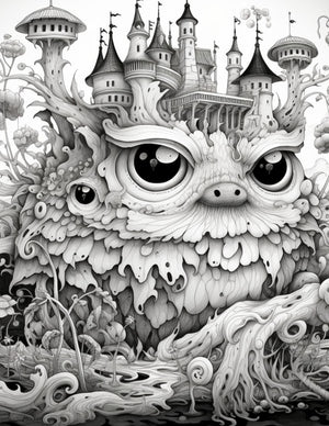 Collage Soup Zephyrlandia: Printable (eBook) Fantasy Creatures for Coloring, Collage & Art Journals – 45 Pages