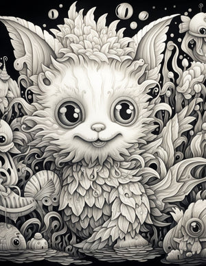Collage Soup Zephyrlandia: Printable (eBook) Fantasy Creatures for Coloring, Collage & Art Journals – 45 Pages
