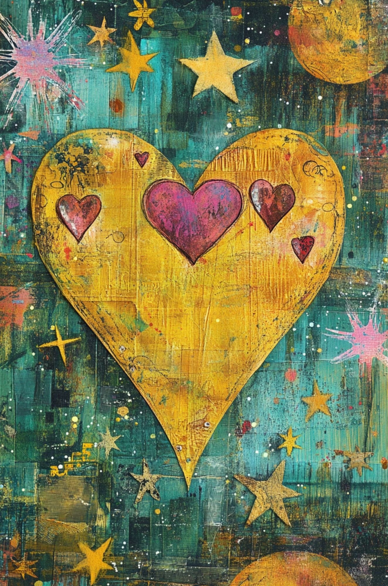 From The Heart (Paperback) Quirky Valentine Collage Art in Snack