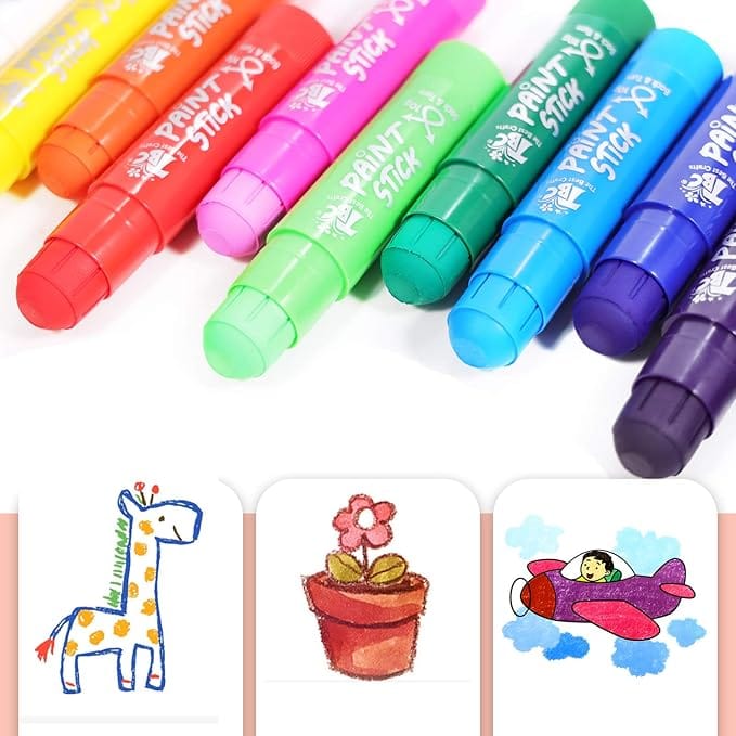 Amazon TBC The Best Crafts Paint Sticks – 12 Classic Washable Colors for Kids