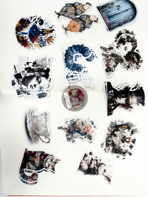Collage Soup Alice’s Adventures in Wonderland – 24-Piece Paper Bites Collage Set
