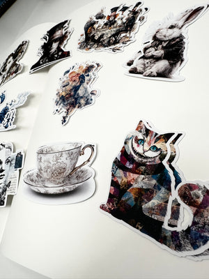 Collage Soup Alice’s Adventures in Wonderland – 24-Piece Paper Bites Collage Set