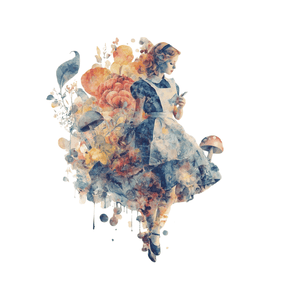 Collage Soup Alice’s Adventures in Wonderland Digi-Bites | Digital Download | Digital Die Cuts for Collage, Journaling, Mixed Media