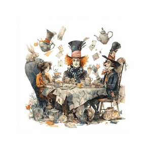 Collage Soup Alice’s Adventures in Wonderland Digi-Bites | Digital Download | Digital Die Cuts for Collage, Journaling, Mixed Media