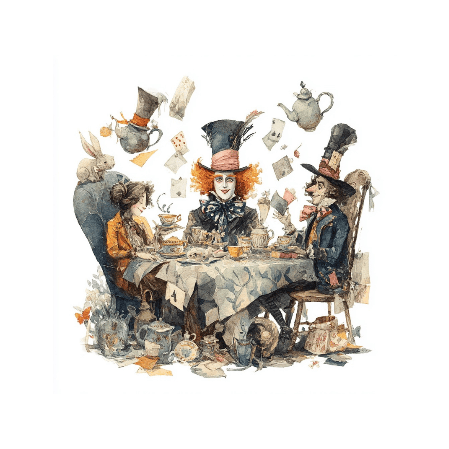 Collage Soup Alice’s Adventures in Wonderland Digi-Bites | Digital Download | Digital Die Cuts for Collage, Journaling, Mixed Media