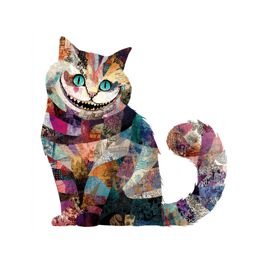 Collage Soup Alice's Adventures in Wonderland Paper Bites | Die Cuts | Premium Pieces for Collage, Journaling, Mixed Media