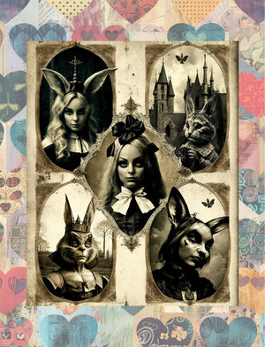Collage Soup All Hale The Fairy Tale – Alice’s Version (eBook) Modern Wonderland Collage Art – 70+ Pages