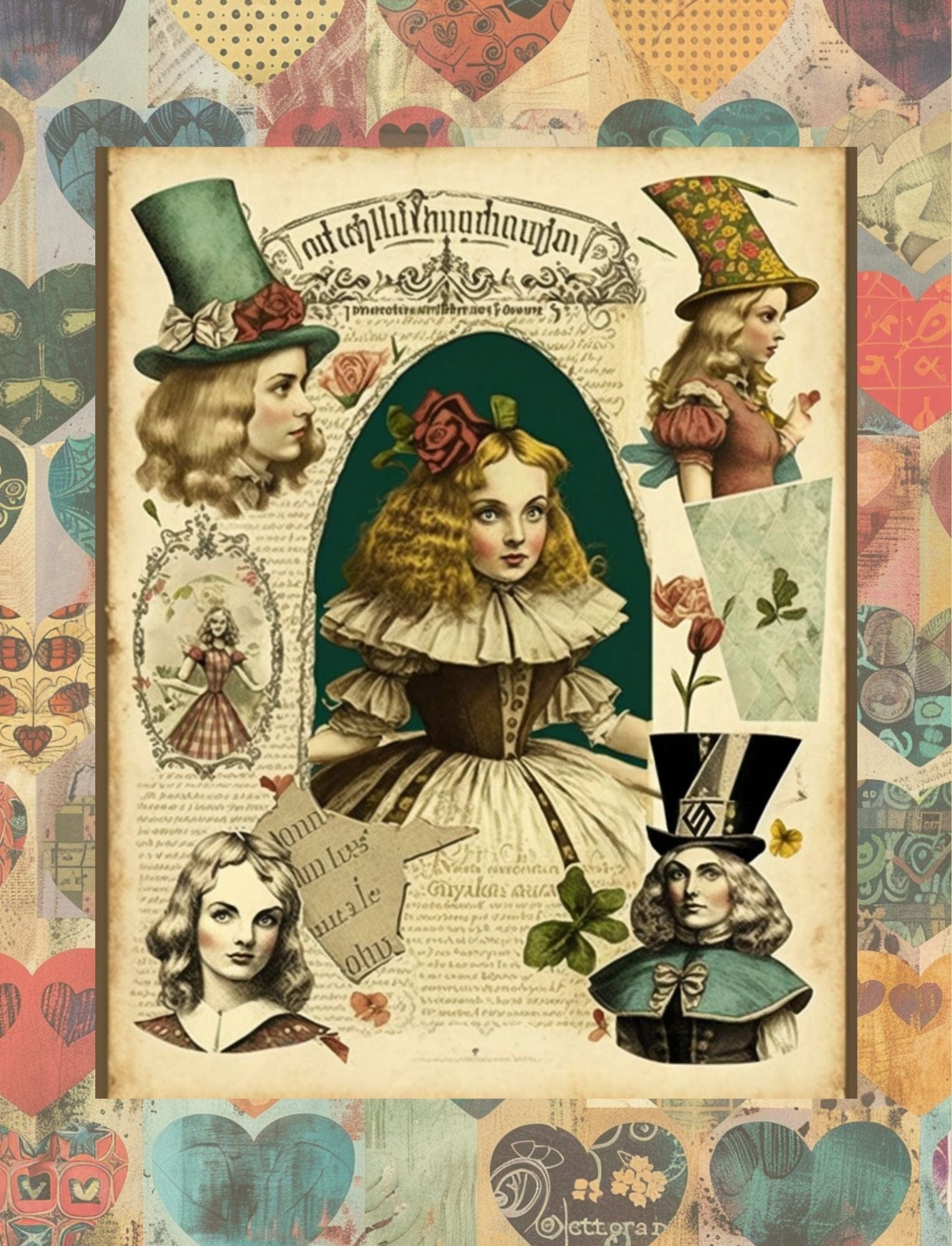 Collage Soup All Hale The Fairy Tale – Alice’s Version (eBook) Modern Wonderland Collage Art – 70+ Pages
