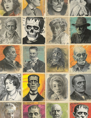 Collage Soup All Hallows Eve (Paperback) | 71 Pages of Elegant Halloween Collage Papers for Art Journals & Mixed Media