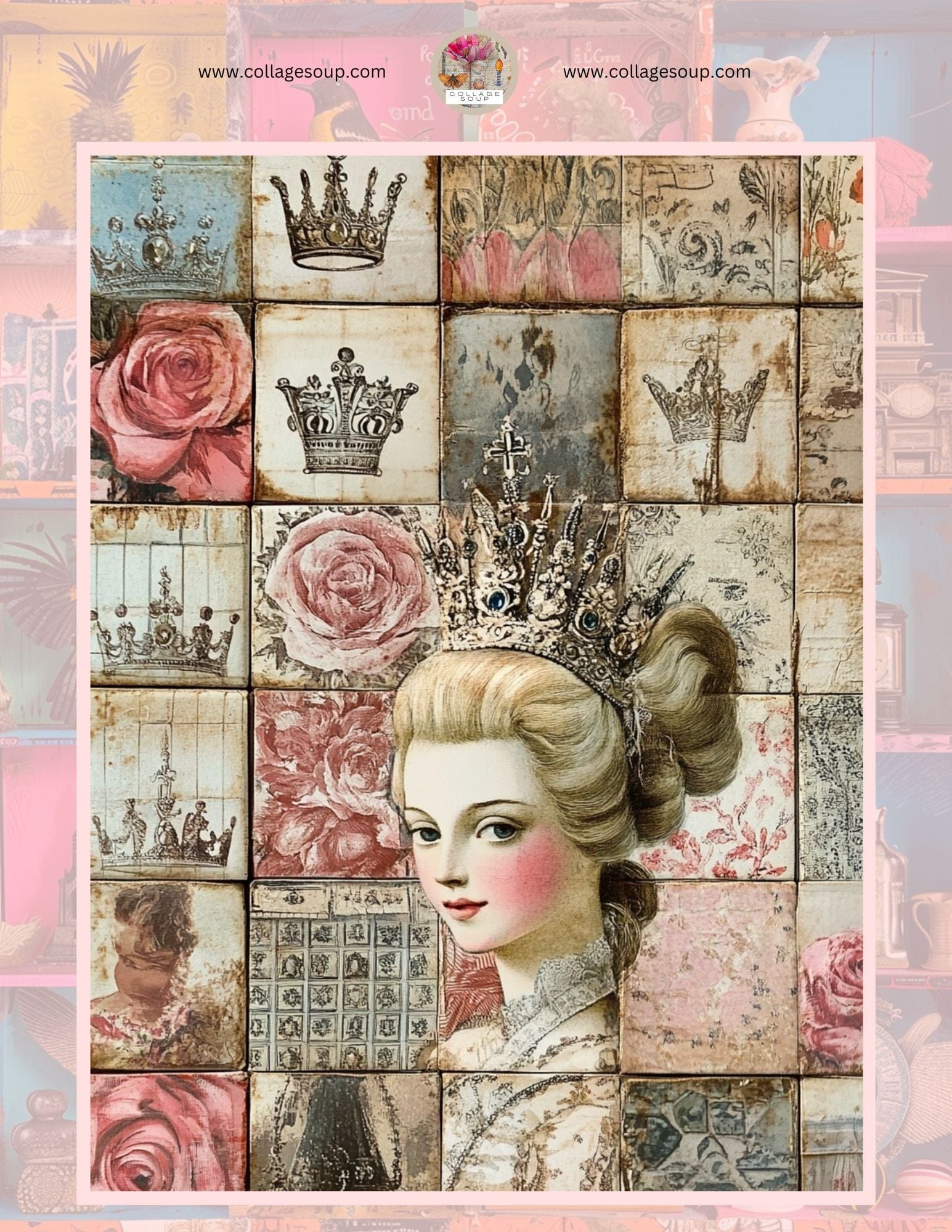Collage Soup ArtFoamies x Collage Soup Freebie | 4-Page Digital Collage Download for Junk Journals & Paper Crafts