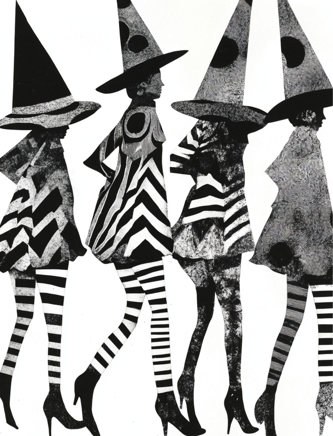 Black House White Market (eBook) Bold Black & White Collage Art 80 P