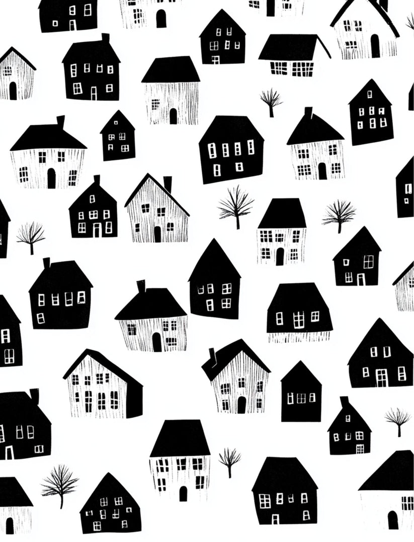 Black House White Market (eBook) Bold Black & White Collage Art 80 P