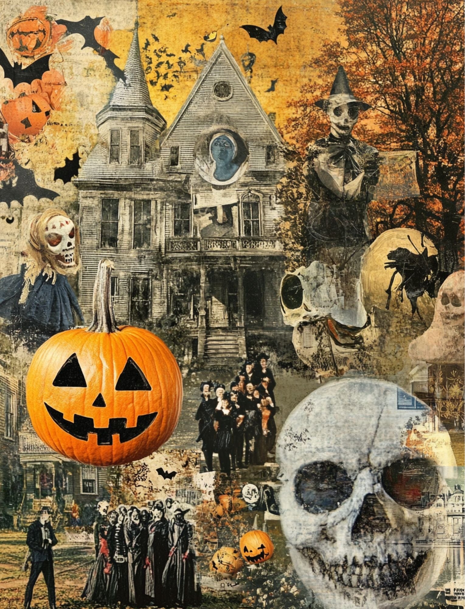 Collage Soup Bougie Boo (eBook) Elegant Halloween 115 Page