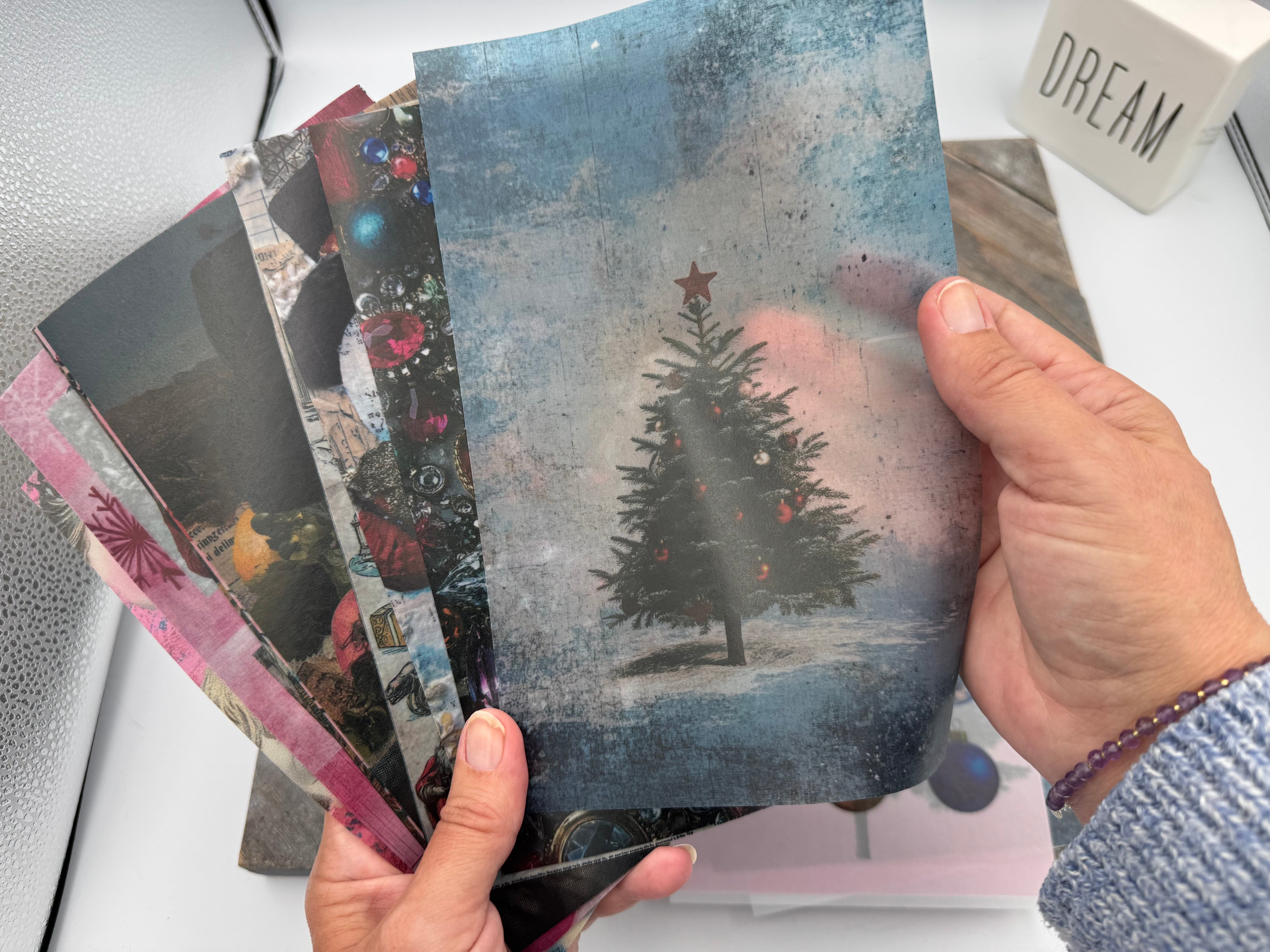 Collage Soup Bougie Holiday Vellum Pack | 25 Luxe Designs × 2 | 5x7 Premium Translucent Paper