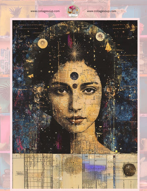 Collage Soup Celestial Women Digital Download FREEBIE