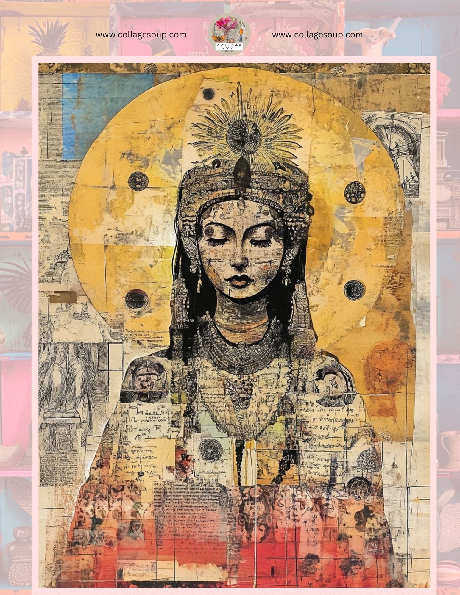 Collage Soup Celestial Women Digital Download FREEBIE