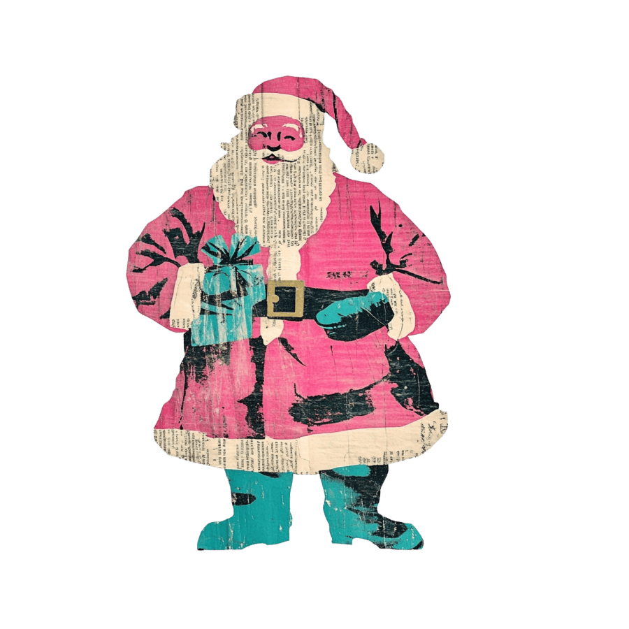 Collage Soup Christmas Crew Digi-Bites | Digital Download | Digital Die Cuts for Collage, Journaling, Mixed Media