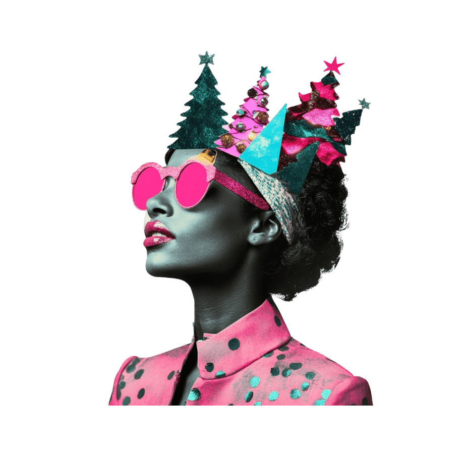 Collage Soup Christmas Crew Digi-Bites | Digital Download | Digital Die Cuts for Collage, Journaling, Mixed Media