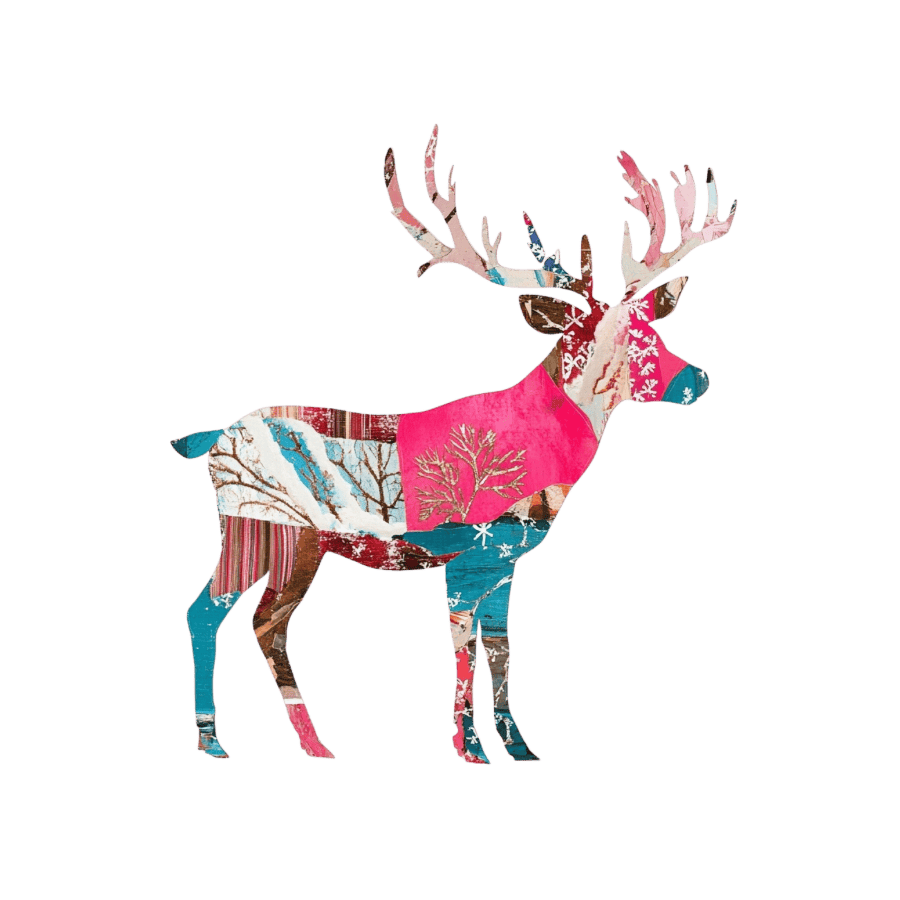 Collage Soup Christmas Crew Digi-Bites | Digital Download | Digital Die Cuts for Collage, Journaling, Mixed Media