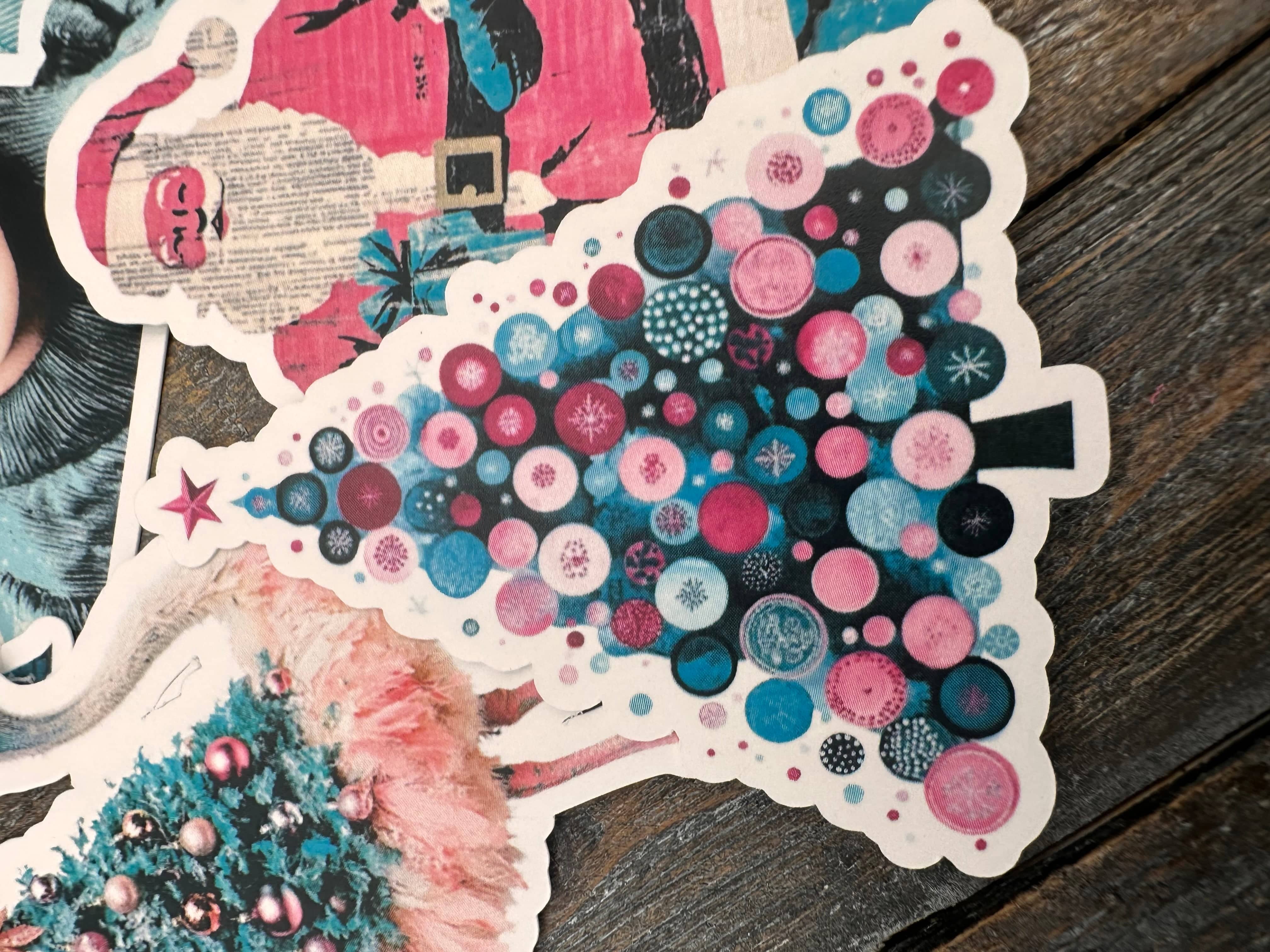 Collage Soup Christmas Crew | Paper Bites | Whimsical die-cut pieces for journals & collage