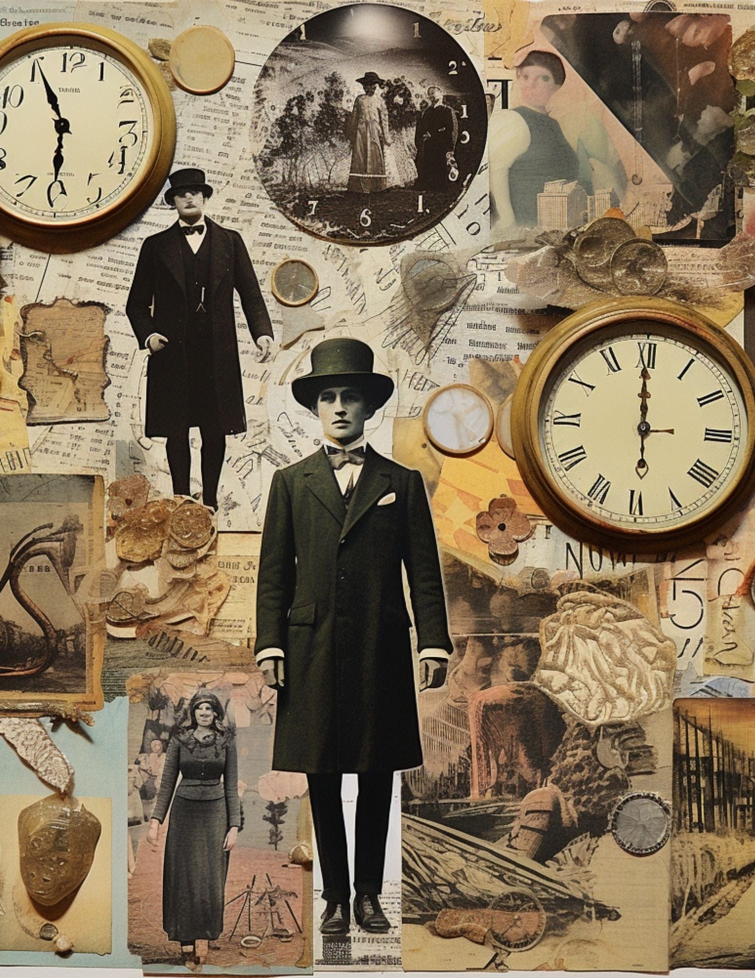 Collage Soup Chronological Disorder | eBook | Surreal time-bending collage papers across eras