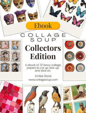Collage Soup Collector’s Edition – Paperback | 72 Pages of Small Collage Images & Vintage Curiosities